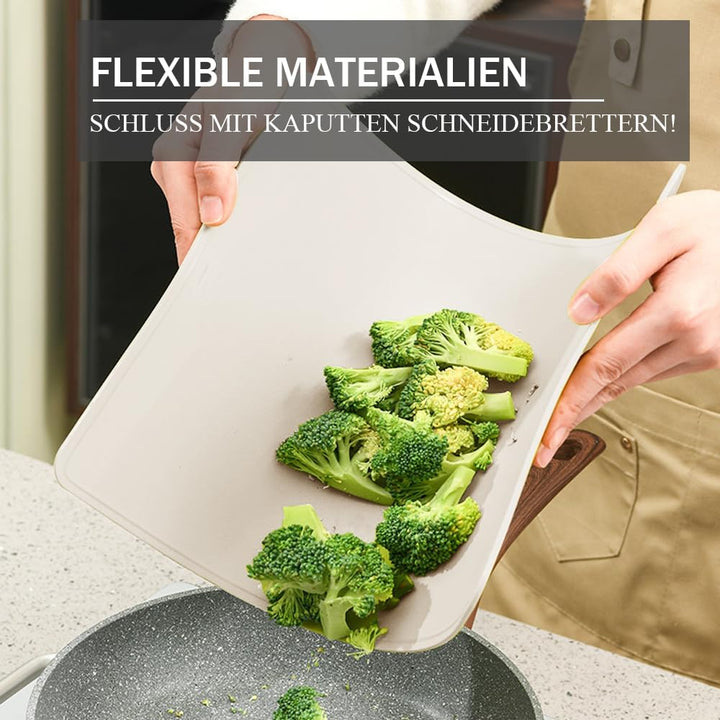TPU Schneidebrett Flexibles BPA-frei mit Messer- und Saftrille kratzfeste flexible Schneidebretter f