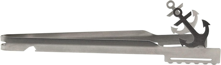Grillzange Motiv Anker spülmaschinengeeignet, Geschenkidee, Männergeschenk, Geschenk Seefahrer, Kapi