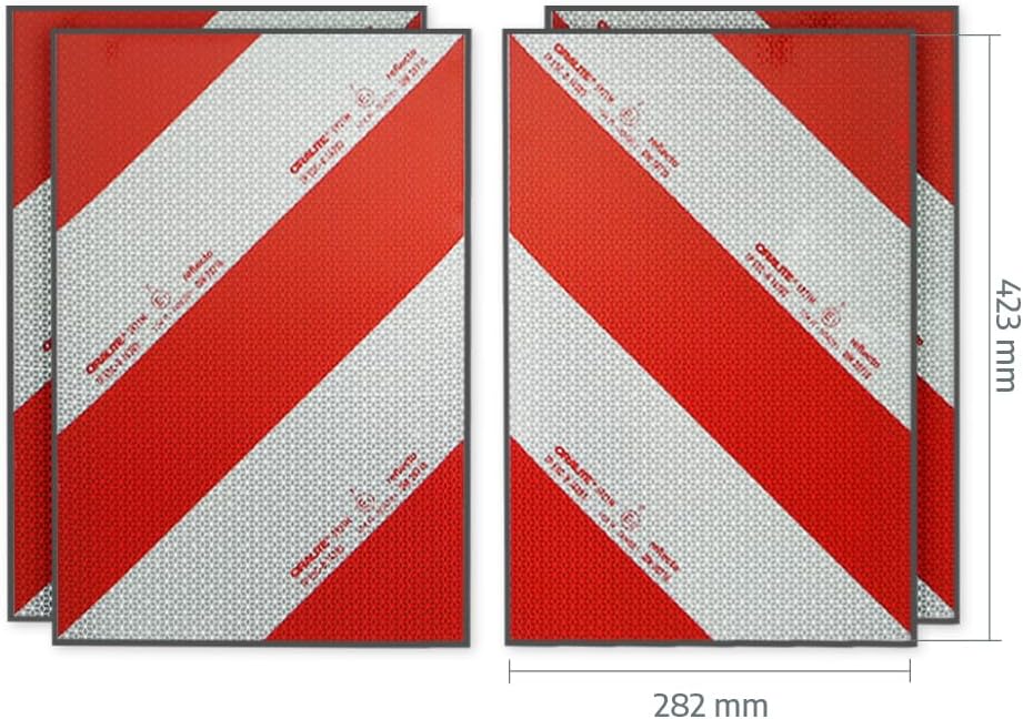 Magnetische Reflecto Kfz-Warnmarkierung aus Orafol ORALITE 5921M in vielen Varianten (Reflexfolie, 4
