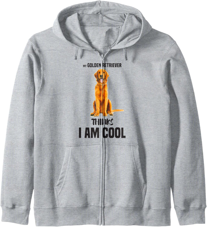 Golden Retriever Dogs Lover Lustiger Haustierhund denkt, ich Kapuzenjacke
