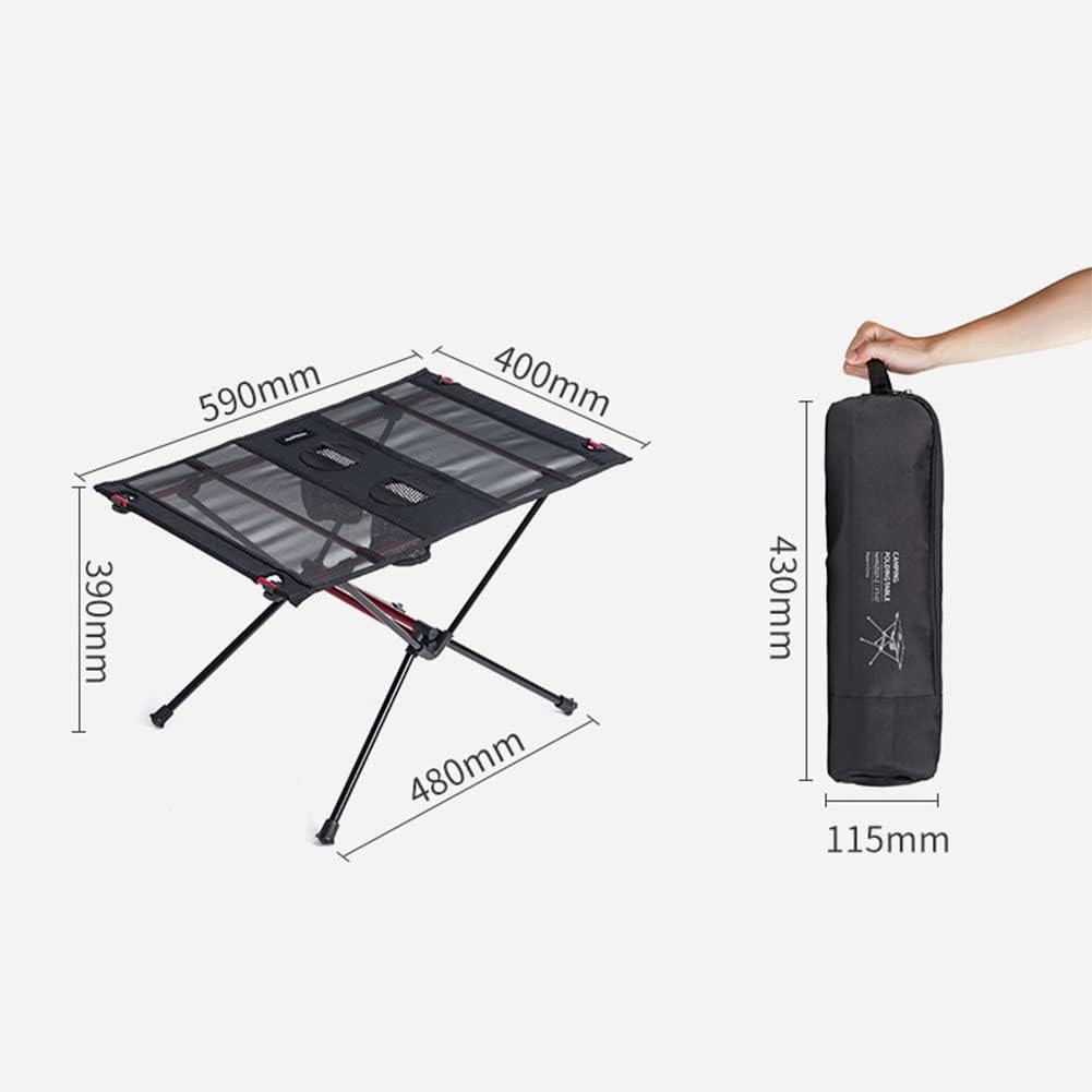 Tentock Ultraleichter Camping Tisch Klapptisch Aluminium Leicht Stabil Campingtisch Tragfähigkeit bi