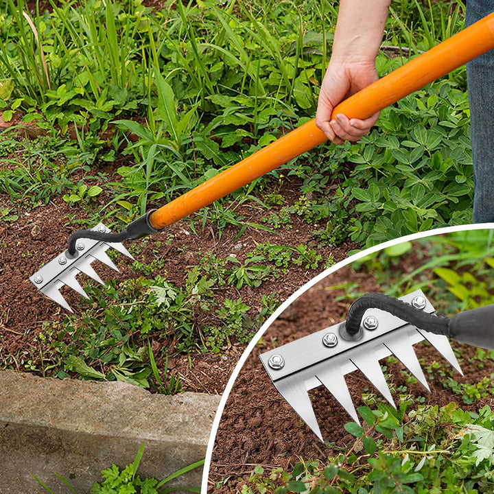 Gartenrechen, Mehrzweck Garten Unkraut Werkzeug, Unkrauthacke, Tragbare Unkraut Abzieher Werkzeug fü