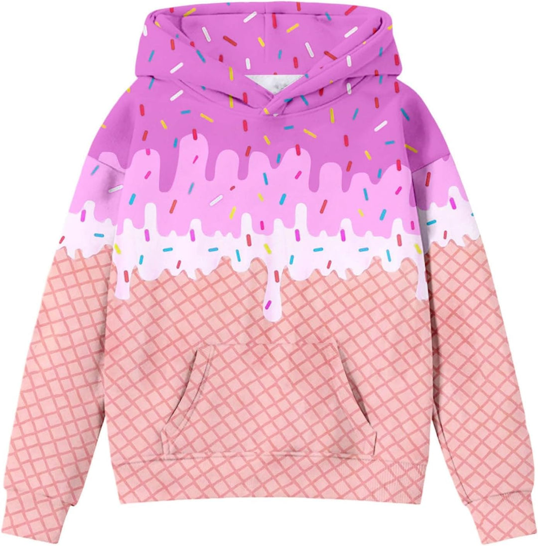 Generisch Pullis Damen Teenager Süsse Hoodies für Teenager-Mädchen, Trendige, adrette Kapuzenpullove