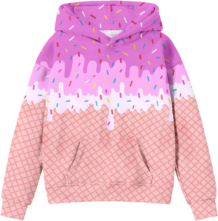 Generisch Pullis Damen Teenager Süsse Hoodies für Teenager-Mädchen, Trendige, adrette Kapuzenpullove