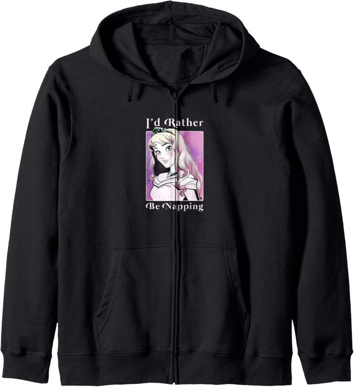 Disney Sleeping Beauty Aurora I'd Rather Be Napping Portrait Kapuzenjacke