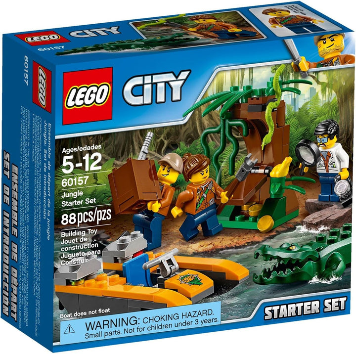 LEGO City 60157 - "Dschungel-Starter-Set Konstruktionsspiel, bunt Single, Single