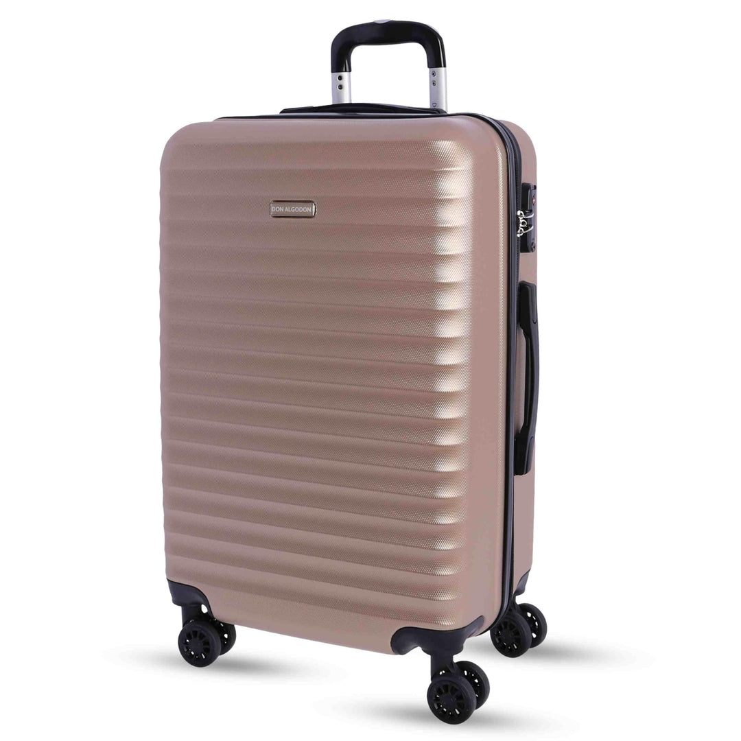 Don Algodon Mittelgrosser Koffer 23 kg | Starrer Reisekoffer mit 4 Doppelrädern um 360°, TSA-Vorhäng