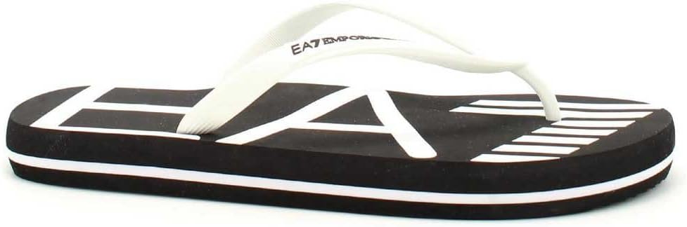 Emporio Armani EA7 Herren Zehentrenner Black - White 39 EU Black White, 39 EU Black White