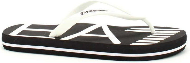 Emporio Armani EA7 Herren Zehentrenner Black - White 39 EU Black White, 39 EU Black White
