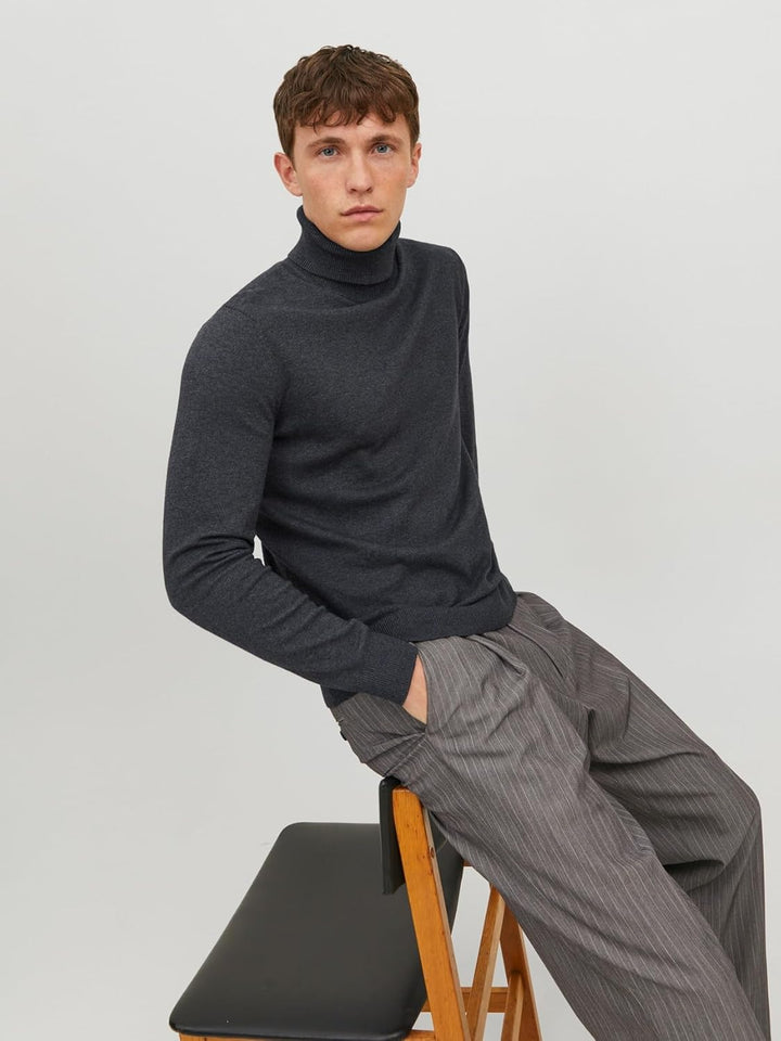 JACK & JONES Herren JJEEMIL Knit ROLL Neck NOOS 12157417 S Grün (Rosin), S Grün (Rosin)