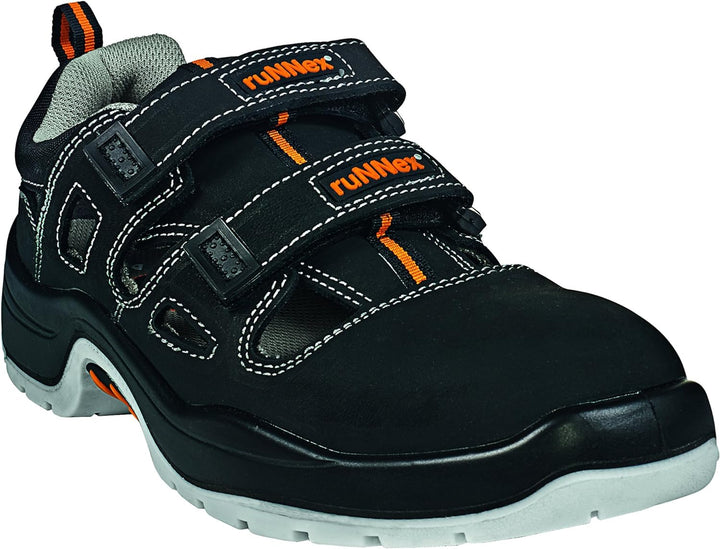 Runnex Sicherheitssandale S1 Team Star Sommer Arbeitsschuhe, 52, 5100 52 EU, 52 EU