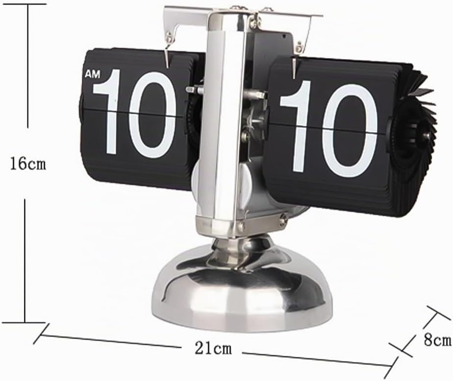 Sarini Digitale Retro-Flip-Uhr, Digitale Flip-Uhr, Flip-Tischuhr, automatische Page-Flip-Uhr, verwen