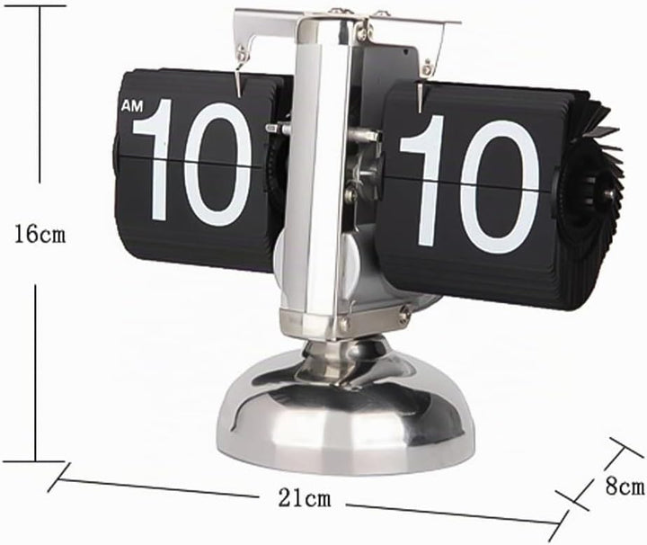 Sarini Digitale Retro-Flip-Uhr, Digitale Flip-Uhr, Flip-Tischuhr, automatische Page-Flip-Uhr, verwen