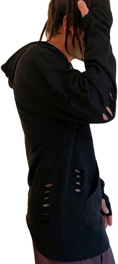 Cut out Hoodie schwarz (S), S