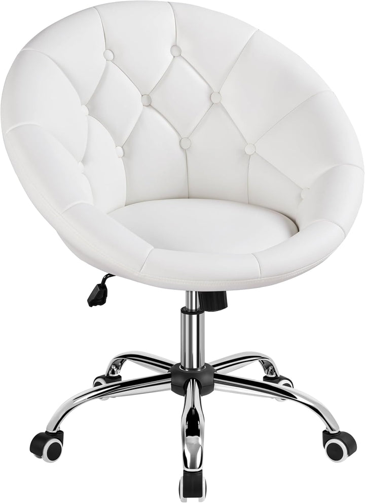 Yaheetech Schreibtischstuhl Ergonomischer Schminktisch Stuhl, Bürostuhl, höhenverstellbar Bürosessel