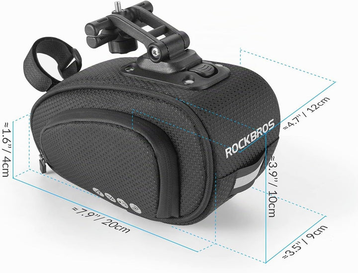 ROCKBROS Satteltasche für Fahrrad Praktisch Fahrradtasche mit Schnellverschluss Tasche für MTB Rennr