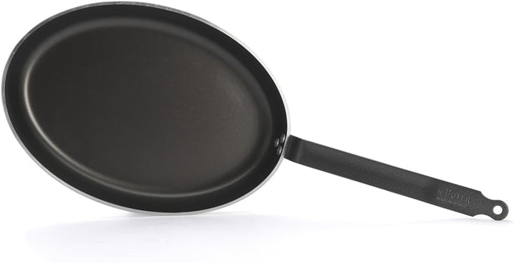 DE BUYER 8181.40 Bratpfanne Choc Ovale Fischpfanne-40Cm 40 x 28 cm, 40 x 28 cm