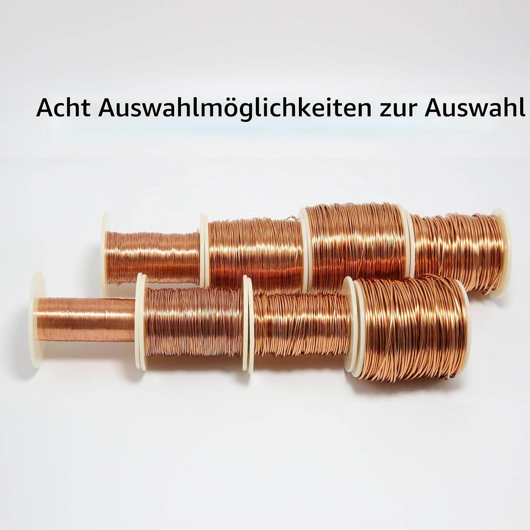 Kupferlackdraht,Lackdraht,Kupferdraht Isoliert,Kupferspule,Kupferlackdraht 1,0mm,50m 1,0mm/50M, 1,0m