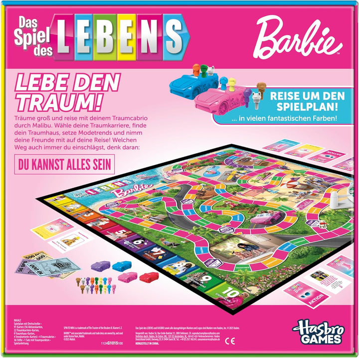 Das Spiel des Lebens: Barbie Edition Brettspiel - Deutsche Fassung, Barbie