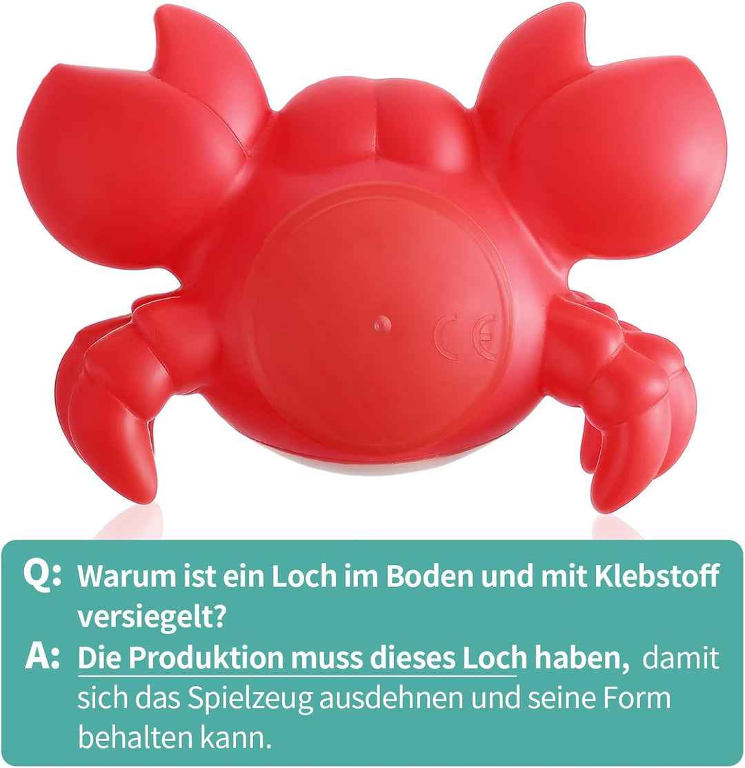 Ohne Loch - Badespielzeug Baby ab 1 2 3 4 Jahr, Wasserspielzeug Kinder Badewannenspielzeug Pool Spie
