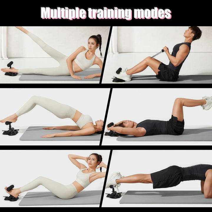 Tragbare Sit Up Bar, Selbstsaugung Sit Up Hilfe, Situp Trainingsgerät mit Drie Saugnäpf, Sit-Ups Ass