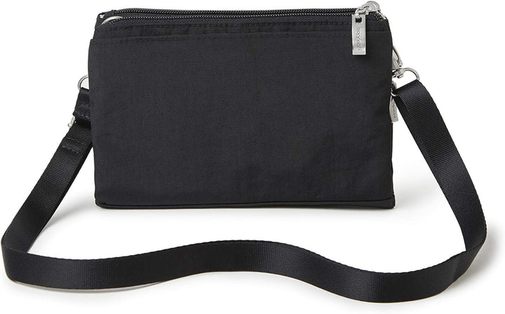 Baggallini Damen New Classic Small Crossbody Bag Subway Umhängetasche klein, Einheitsgrösse Schwarz,