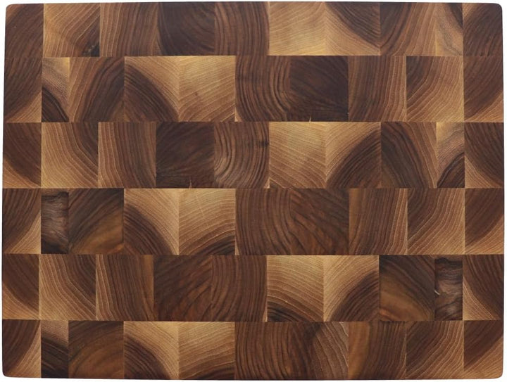 HOFMEISTER® Stirnholzbrett Nussbaumholz 40 x 30 cm mit Griffen &amp; Füssen