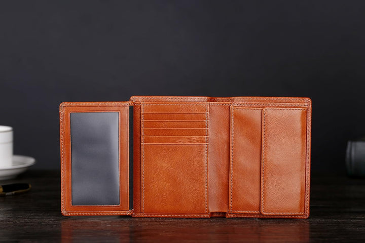 Cronus &amp; Rhea® | Luxus Geldbörse mit Münzfach aus exklusivem Leder (Charon) | Geldbeutel - Brieftasc