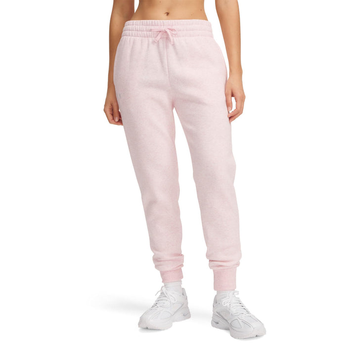Under Armour Women's Ua Rival Fleece Jogger Sweatpants XS (647) Prime Pink / Weiss, XS (647) Prime P