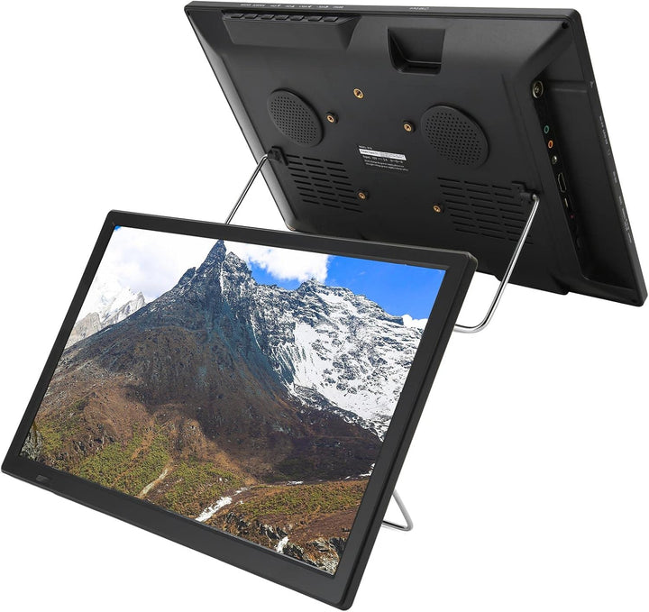 Tragbarer 16 Zoll Digitalfernseher, Auto Breitbild LED Fernseher mit Abnehmbaren Antennen, Unterstüt