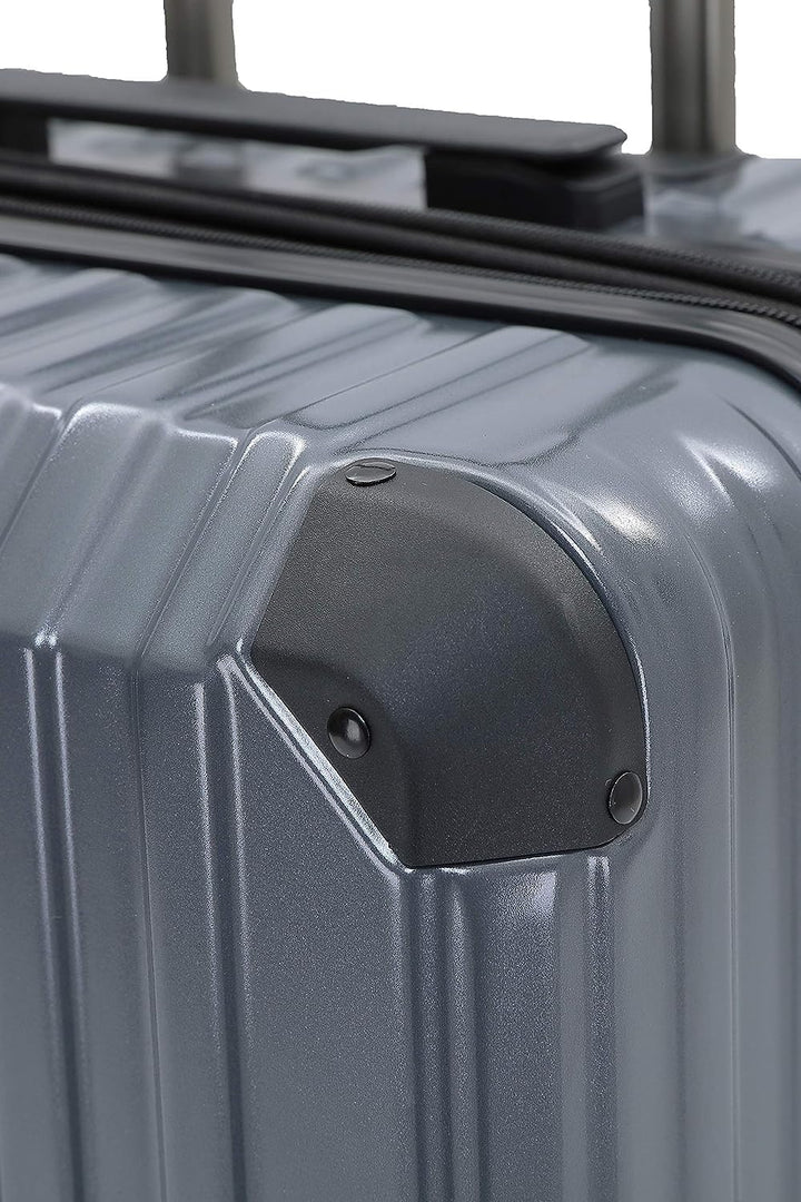 Münicase M816 TSA-Schloss Koffer Reisekoffer Trolley Kofferset Hardschale Boardcase (Grey, Grosser K