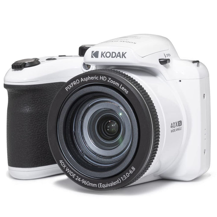 KODAK PIXPRO Astro Zoom AZ405-WH 20MP Digitalkamera mit 40-fachem optischem Zoom, 24 mm Weitwinkel,