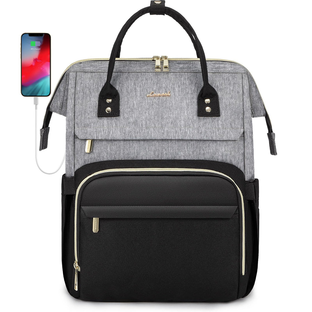 LOVEVOOK Laptop Rucksack Damen 17 Zoll, Gross Schulrucksack Teenager, Rucksack Handgepäck, Wasserdic