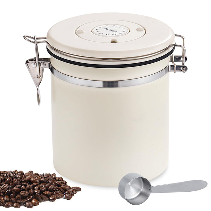 1,5L Kaffeedose Luftdicht aus Edelstahl, Kaffeebohnen Behälter | Kaffeedose aus Edelstahl, Kaffeebeh