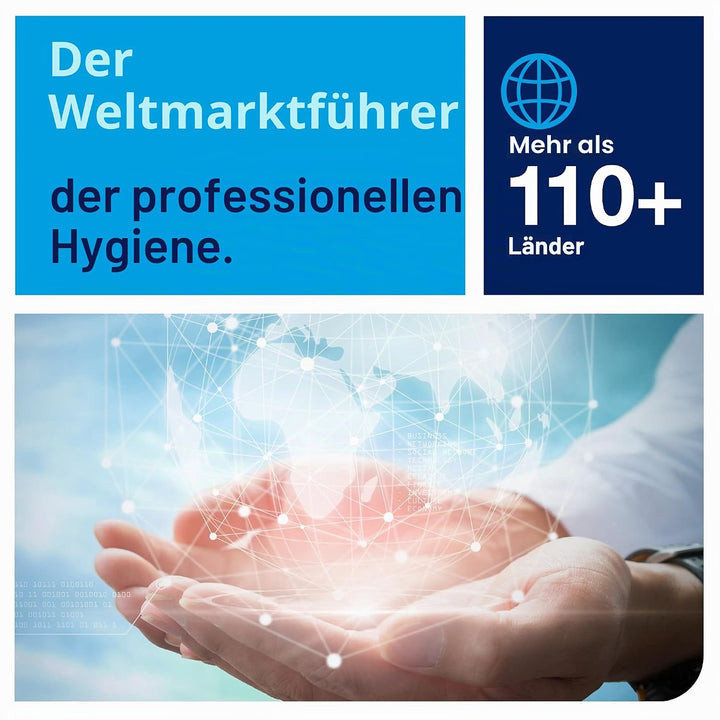Tork 556000 Spender für Einzelblatt Toilettenpapier / Tork T3 Toilettenpapierspender für hygienische