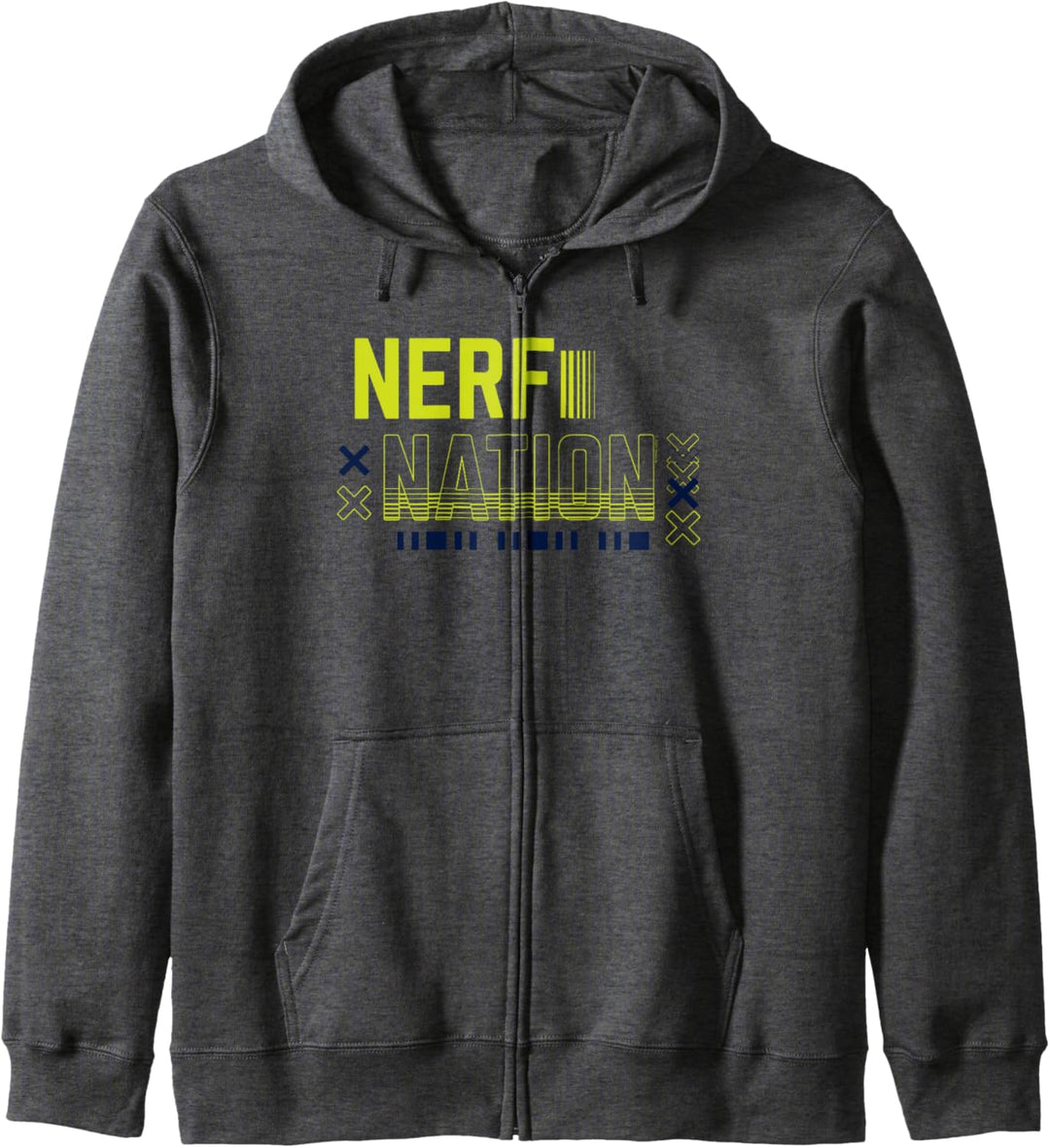 Nerf Nation Green Glitch Logo Kapuzenjacke