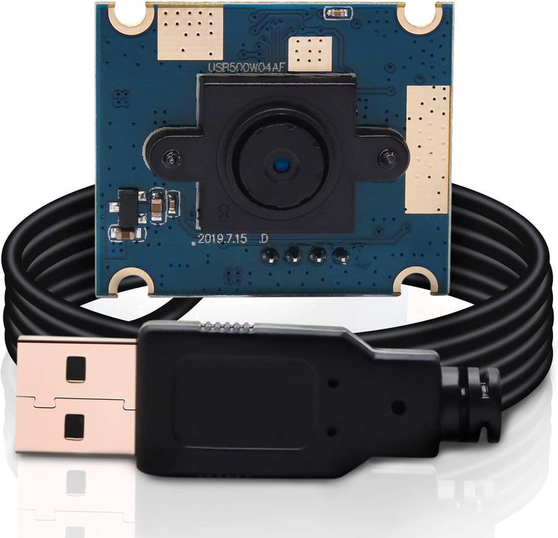ELP Webcam 5MP 60 Grad Objektiv USB Kamera Modul für Windows Android Linux USB500W04AF-L60 Fixed Obj