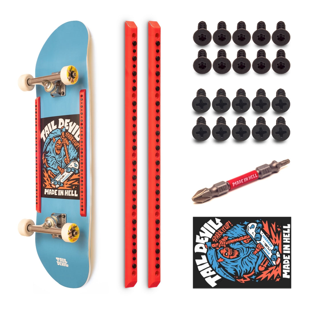 The Original Tail Devil Spark It Up! ® Funkenplatte für Skateboard für Kinder ab 8 Jahre & Erwachsen