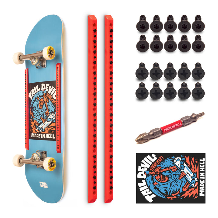 The Original Tail Devil Spark It Up! ® Funkenplatte für Skateboard für Kinder ab 8 Jahre & Erwachsen