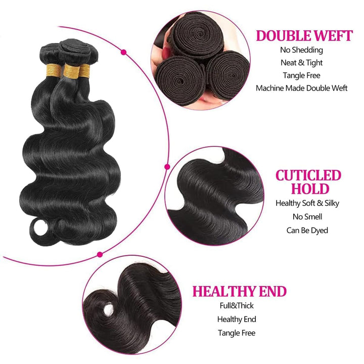 Human Hair Bundles Body Wave 8A Yavida Brazilian Hair Bundles Body Wave Remy Human Hair Weave Bundle