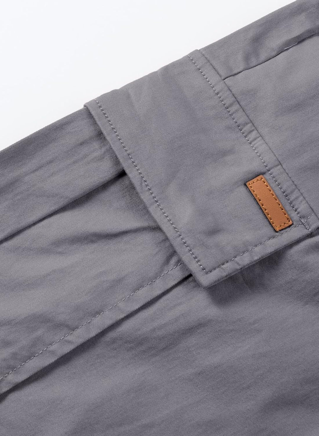 JMIERR Kurze Hosen Herren Baumwolle Cargo Shorts Herren Sommer Freizeithose mit Taschen S C Grau, S