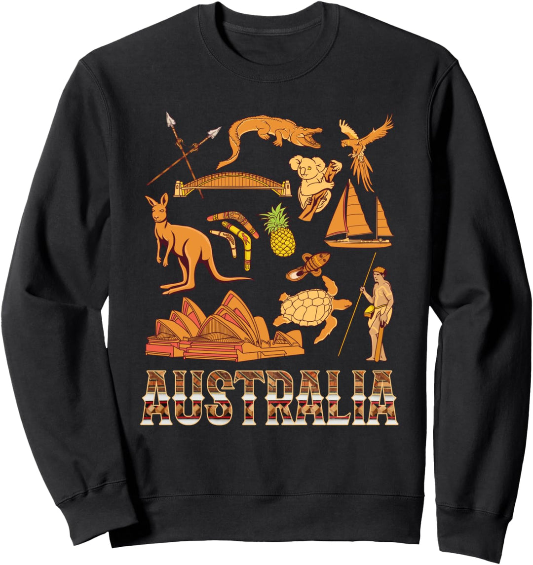 Cooles Australia Retro Vintage Geschenk Australien Aussie Sweatshirt