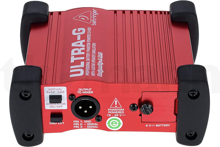 Behringer ULTRA-G GI100 Professionelle batterie-/phantomgespeiste DI-Box mit Gitarren-Lautsprecher-E
