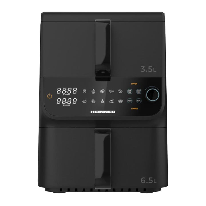 HAF-C10DBS25BK "InnovaCook" Double Air Fryer – 10L Capacity (3.5L + 6.5L), 2,500W Power, SMART COOK