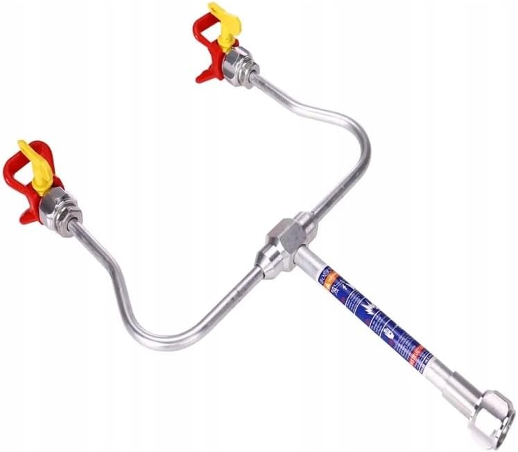 TwinSpray SteelPro 7/8 – Doppellanze für Airless-Spritzgeräte | Edelstahl, 7/8" Gewinde | Düsenabdec