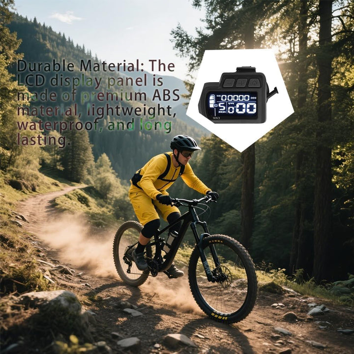 LCD-Fahrrad-Display-Messgerät, Ebike Display 6 Pin 24V, 36V, 48V, 60V, elektrische Fahrradsteuerung,