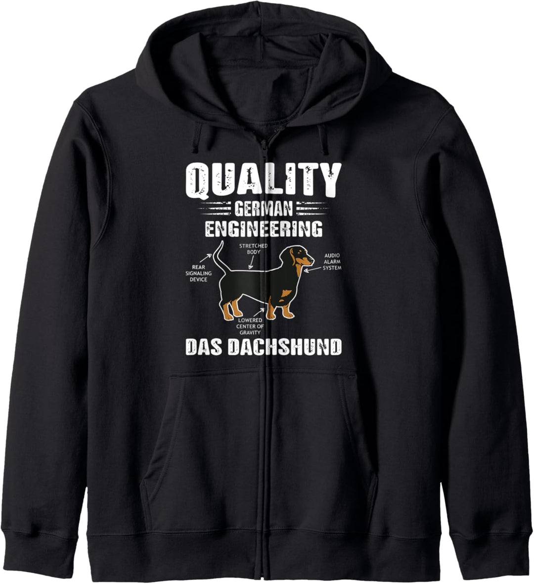 Qualität Deutsch Engineering Classic Lustiger Dackel Kapuzenjacke