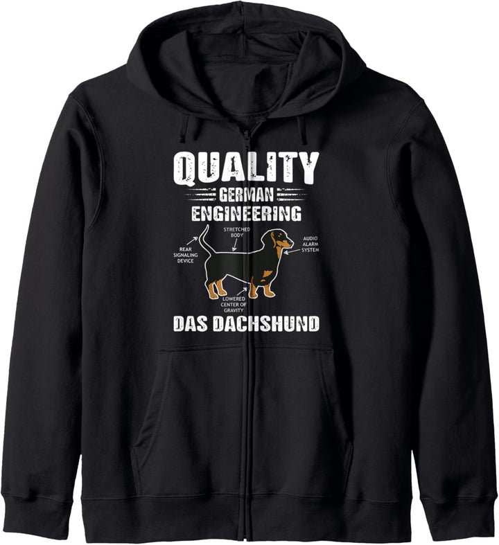 Qualität Deutsch Engineering Classic Lustiger Dackel Kapuzenjacke