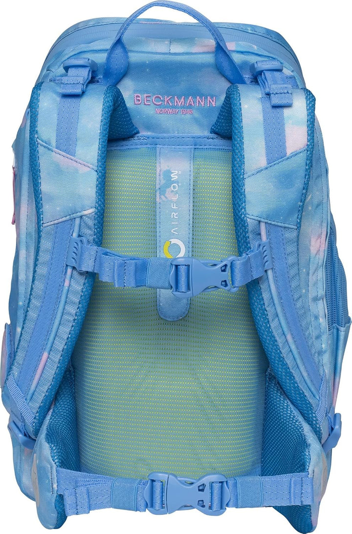 BECKMANN, Schulrucksack-Set Active Air FLX, 6-teilig, Grundschule, inkl. Regenüberzug, 22L Fairytale