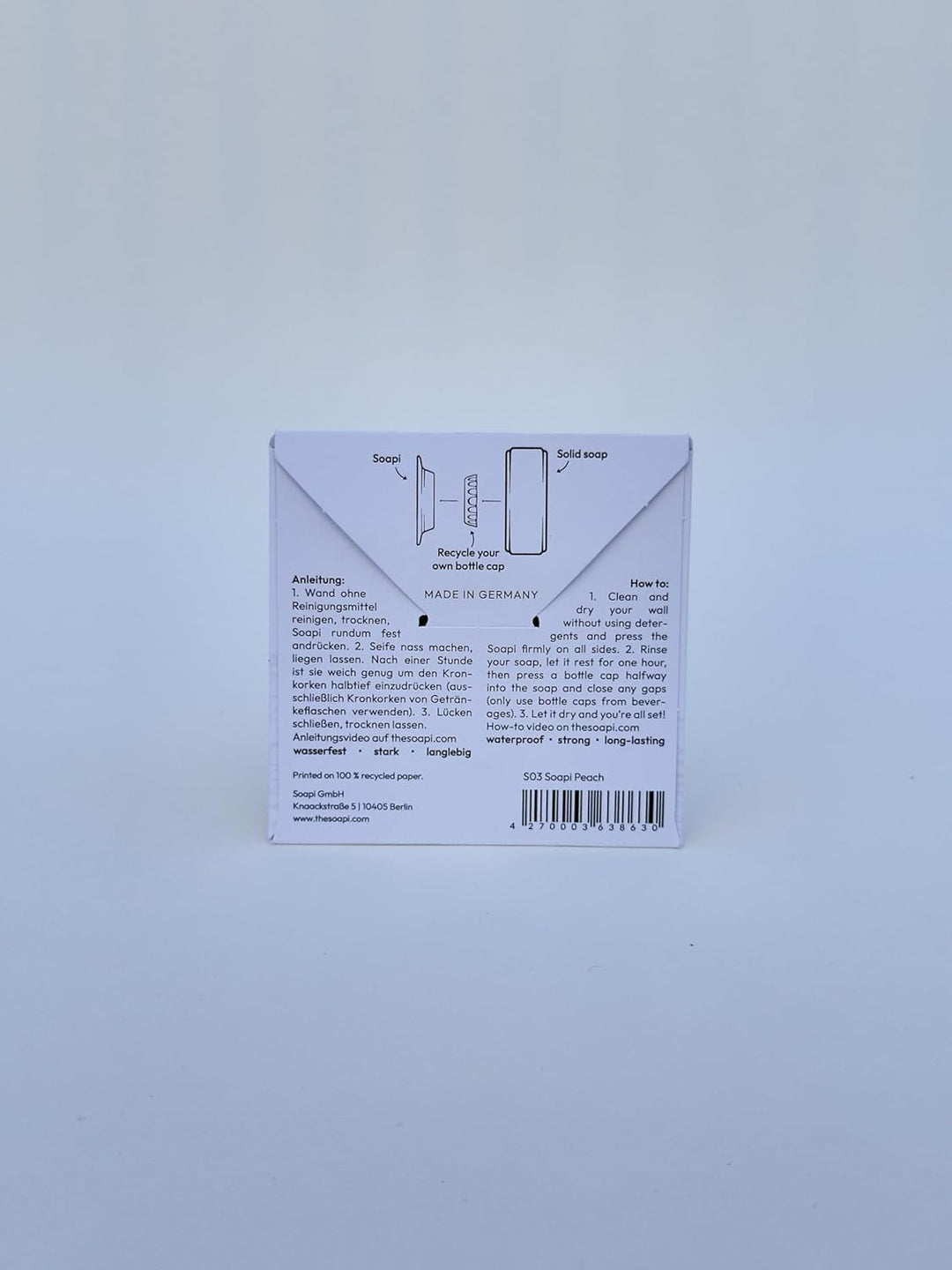 3er-Pack Schwebender Seifenhalter Magnet zum Kleben - Petrol - Wand Magnethalter für Seife - Ablage
